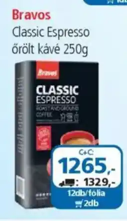 ÁRKLUB Bravos classic espresso őrölt kávé ajánlat
