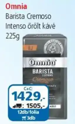 ÁRKLUB Omnia barista cremoso intenso őrölt kávé ajánlat