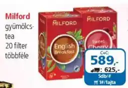 ÁRKLUB Milford gyümölcs- tea ajánlat