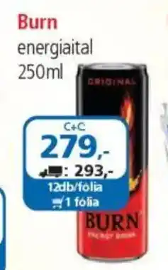 ÁRKLUB Burn energiaital ajánlat