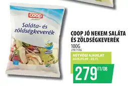 Coop Coop jó nekem saláta és zöldségkeverék ajánlat