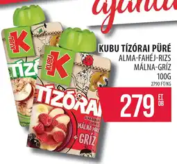 Coop Kubu tízórai püré ajánlat
