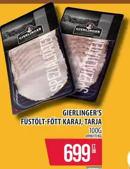 Coop Gierlinger füstölt-főtt karaj, tarja ajánlat