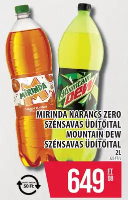 Coop Mirinda narancs zero szénsavas üdítőital stb. ajánlat
