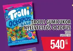 Coop Trolli gumicukor nyelvfestős octopus ajánlat