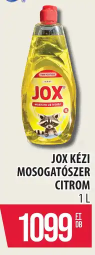 Coop Jox kézi mosogatószer citrom ajánlat
