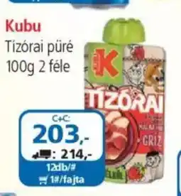 ÁRKLUB Kubu tízórai püré ajánlat