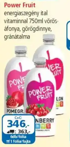 ÁRKLUB Power Fruit energiaszegény ital vitaminnal ajánlat