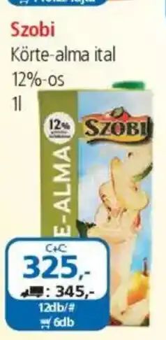 ÁRKLUB Szobi körte-alma ital ajánlat