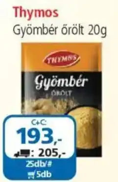 ÁRKLUB Thymos gyömbér őrölt ajánlat