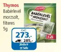 ÁRKLUB Thymos babérlevél morzsolt, filteres ajánlat