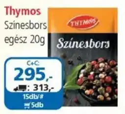 ÁRKLUB Thymos színesbors egész ajánlat