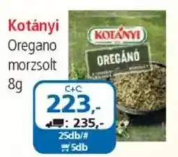 ÁRKLUB Kotányi oregano morzsolt ajánlat