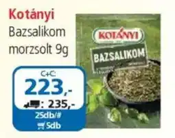 ÁRKLUB Kotányi bazsalikom morzsolt ajánlat