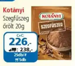 ÁRKLUB Kotányi szegfűszeg örölt ajánlat