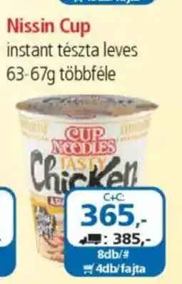 ÁRKLUB Nissin Cup instant tészta leves ajánlat