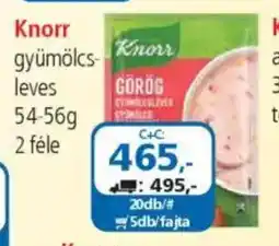 ÁRKLUB Knorr gyümölcs leves ajánlat