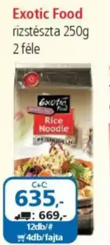 ÁRKLUB Exotic food rizstészta ajánlat