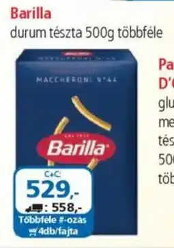 ÁRKLUB Barilla durum tészta ajánlat