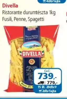 ÁRKLUB Divella ristorante durumtészta ajánlat