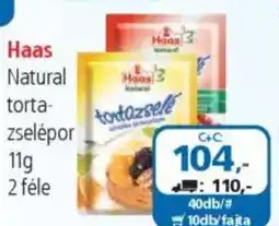 ÁRKLUB Haas natural torta- zselépor ajánlat
