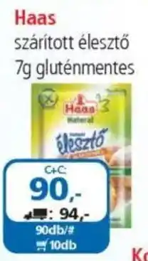 ÁRKLUB Haas szárított élesztő ajánlat