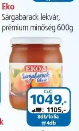 ÁRKLUB Eko Sárgabarack lekvár, prémium minőség ajánlat