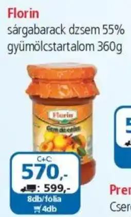 ÁRKLUB Florin sárgabarack dzsem ajánlat