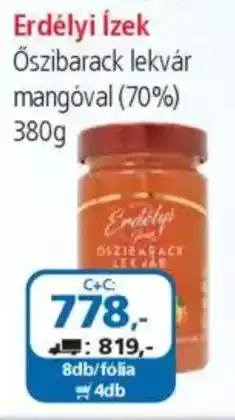 ÁRKLUB Erdélyi ĺzek őszibarack lekvár mangóval ajánlat