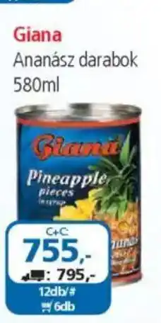 ÁRKLUB Giana Ananász darabok ajánlat