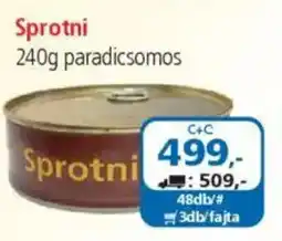 ÁRKLUB Sprotni paradicsomos ajánlat