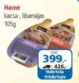 ÁRKLUB Hamé kacsa-, libamájas ajánlat