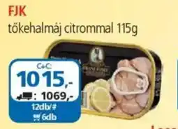 ÁRKLUB FJK tőkehalmáj citrommal ajánlat