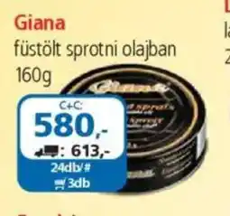 ÁRKLUB Giana füstölt sprotni olajban ajánlat