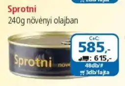 ÁRKLUB Sprotni növényi olajban ajánlat
