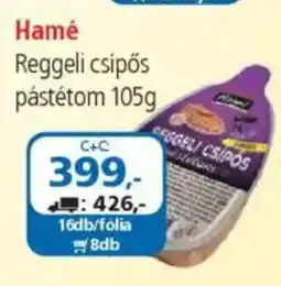 ÁRKLUB Hamé Reggeli csípős pástétom ajánlat