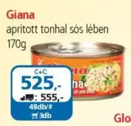 ÁRKLUB Giana aprított tonhal sós lében ajánlat
