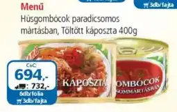 ÁRKLUB Menü húsgombócok paradicsomos mártásban ajánlat