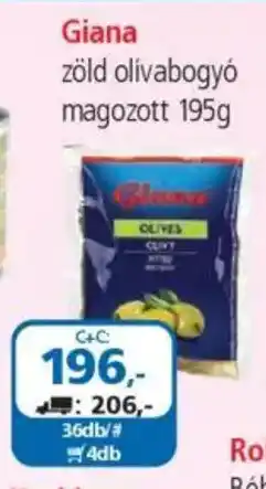 ÁRKLUB Giana zöld olívabogyó magozott ajánlat