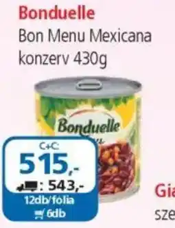 ÁRKLUB Bonduelle bon menu mexicana konzerv ajánlat