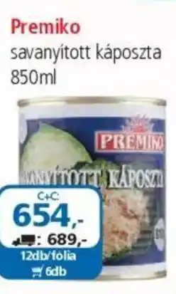 ÁRKLUB Premiko savanyított káposzta ajánlat