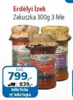 ÁRKLUB Erdélyi ĺzek Zakuszka ajánlat