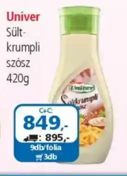 ÁRKLUB Univer sült- krumpli szósz ajánlat