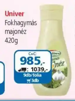 ÁRKLUB Univer Fokhagymás majonéz ajánlat
