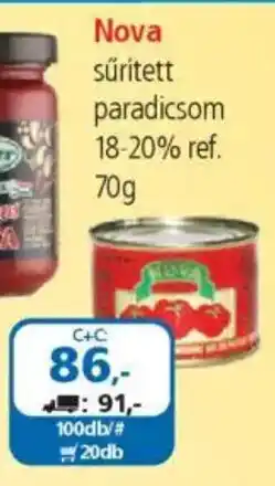 ÁRKLUB Nova sűrített paradicsom ajánlat