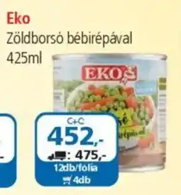 ÁRKLUB Eko Zöldborsó bébirépával ajánlat