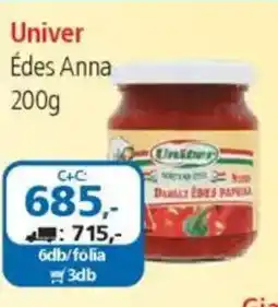 ÁRKLUB Univer Édes Anna ajánlat