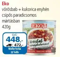 ÁRKLUB Eko vörösbab + kukorica enyhén csípős paradicsomos mártásban ajánlat
