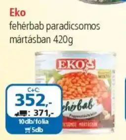 ÁRKLUB Eko fehérbab paradicsomos mártásban ajánlat