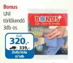 ÁRKLUB Bonus uni törlőkendő ajánlat